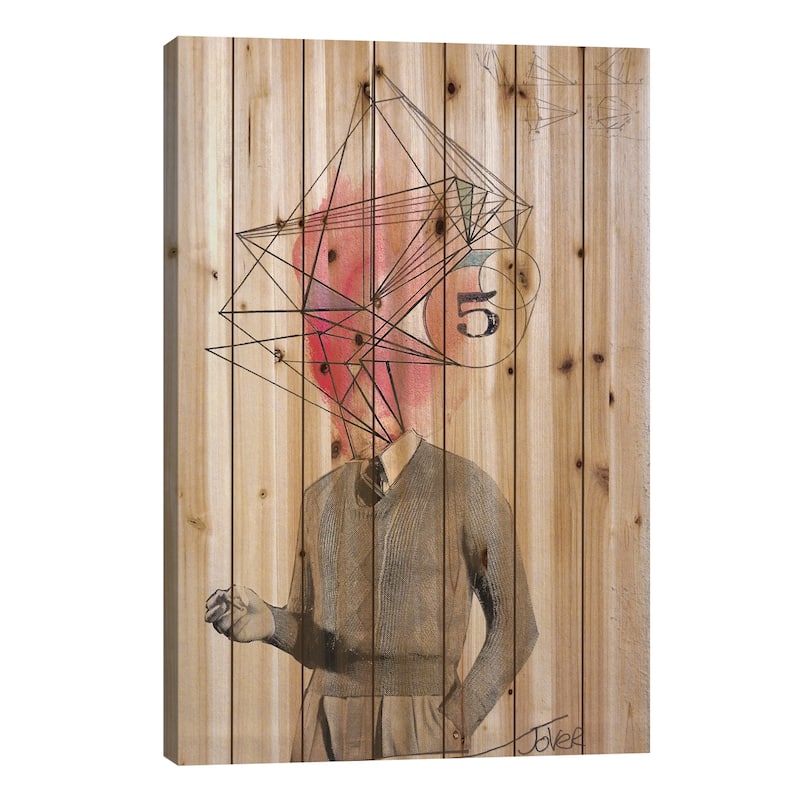 Architect Print On Wood by Loui Jover - Multi-Color - 26x18x1.5