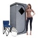 Portable Plus Size Steam Sauna Tent Indoor Home Sauna Room with 4L ...