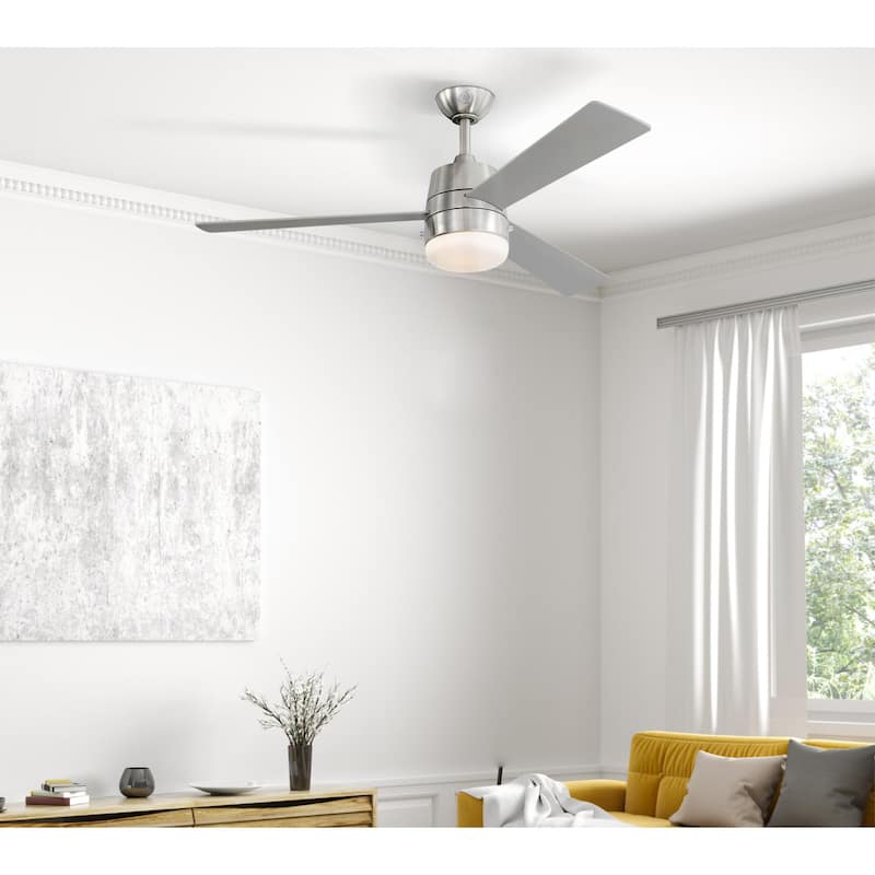 Westinghouse Lighting Brinley 52" Brushed Nickel LED Indoor Ceiling Fan - Hardwired