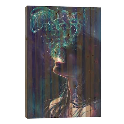 The Ghostmaker Print On Wood by Tanya Shatseva - Multi-Color