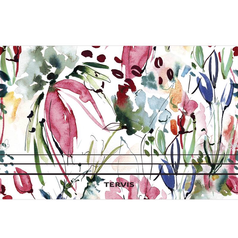 Tervis Traveler Sara Barrenson Floral Abstraction Triple Walled Insulated Travel Tumbler, Stainless Steel