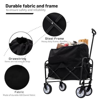 Minimeetall Multi-use Bag Collapsible Foldable Wagon Cart
