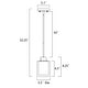preview thumbnail 8 of 8, 1-Light Brushed Nickel Dual Shaded Mini Pendant Light with Clear Glass and White Glass - Brushed Nickel