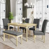 Buy Upholstered 6 Piece Sets Kitchen Dining Room Sets Online At Overstock Our Best Dining Room Bar Furniture Deals