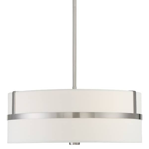slide 2 of 5, Meridian M70102 4 Light 20" Wide Pendant Brushed Nickel
