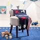 preview thumbnail 1 of 0, SAFAVIEH Baby Collection Wesley Throw - Navy / Red - 32" x 40" - 32" x 40"