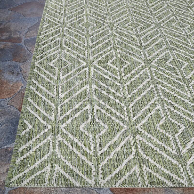 Dream Decor Rugs Pergola Herringbone Indoor Outdoor Area Rug