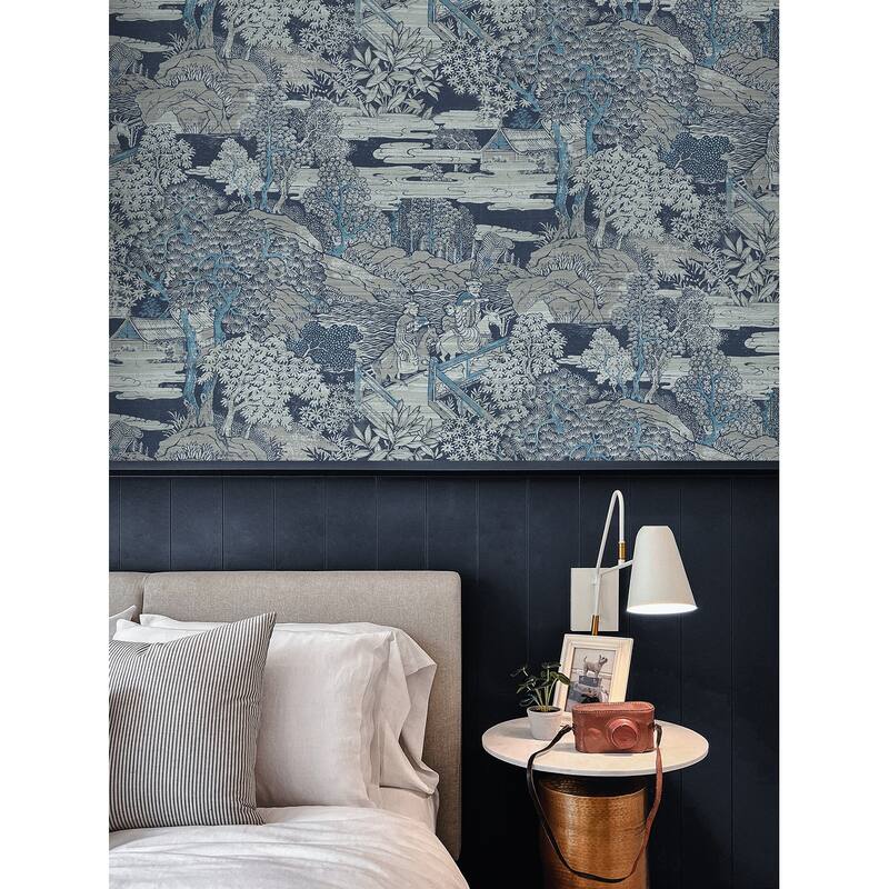 Seabrook Designs Tory Garden Unpasted Wallpaper