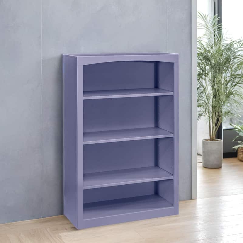 Arch+Haven Solid Wood Bookcase 30 x 48 - Wedgewood Blue