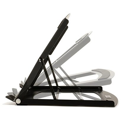 Allsop 31660 TriTilt Adjustable View Laptop//Table Stand for Ultrabook Notebook Ipad Ideal for Travel Black Tablet
