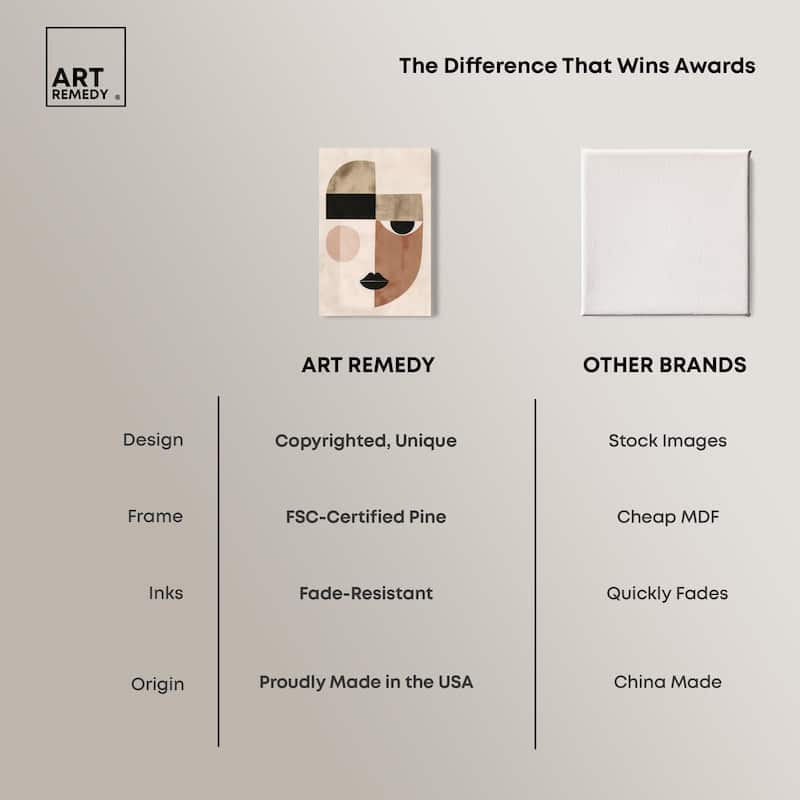 Face Moderne I Canvas by Art Remedy, Gallery Wrapped
