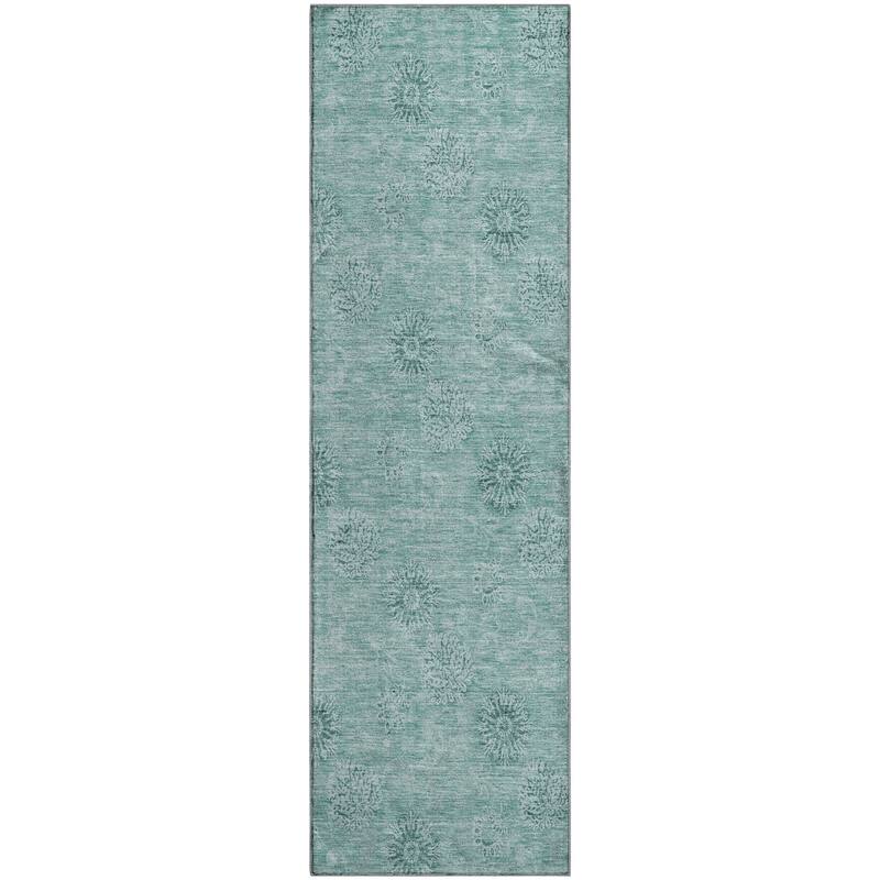 Premium Washable Super Soft Floral Imprints Mayfield Rug