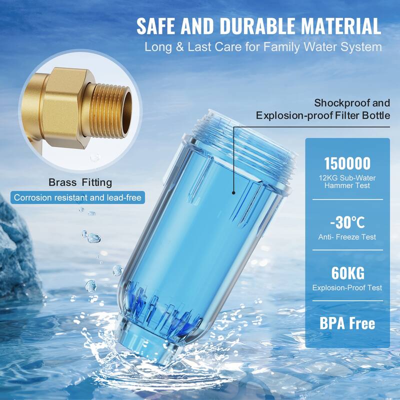Spin Down Filter for Whole House Water Filtration Systems