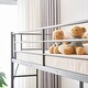 preview thumbnail 20 of 24, Twin Size Metal Loft Bed with Desk and Storage Shelves