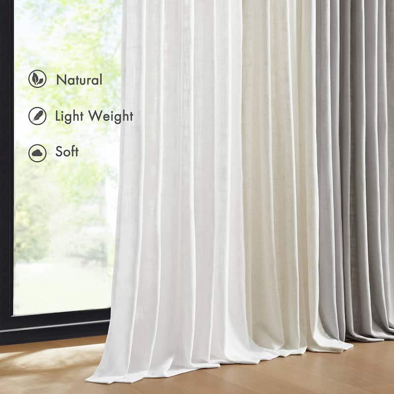 Madison Park Emery 300gsm poly linen with 7 pinch pleat per pc