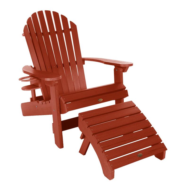 HIGHWOOD Reclining Adirondack Set - Rustic Red