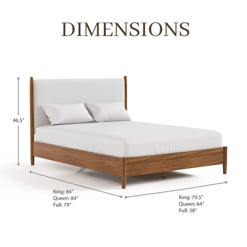 Furniture of America Beau Midcentury 6-Piece Walnut Queen Bedroom Set