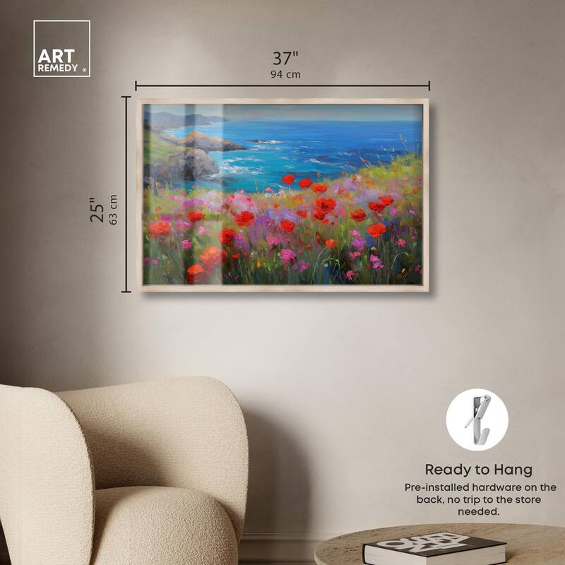Ocean View Bloom II Shadowbox by Art Remedy
