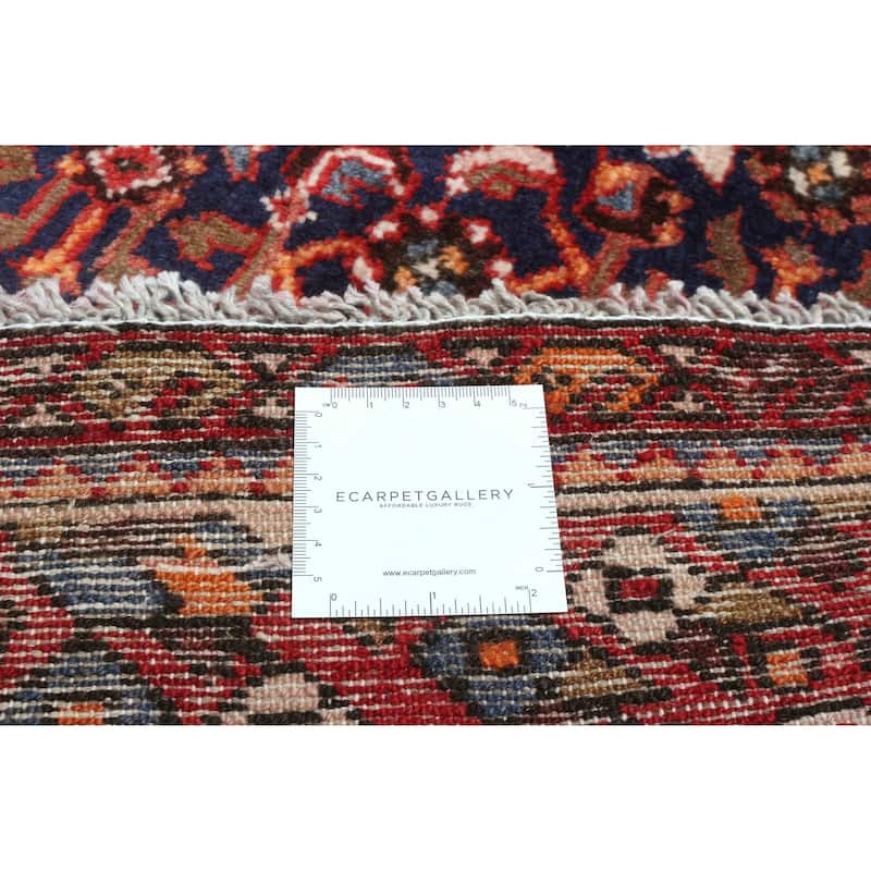 ECARPETGALLERY Hand-knotted Andelz Dark Navy Wool Rug - 3'4 x 8'5