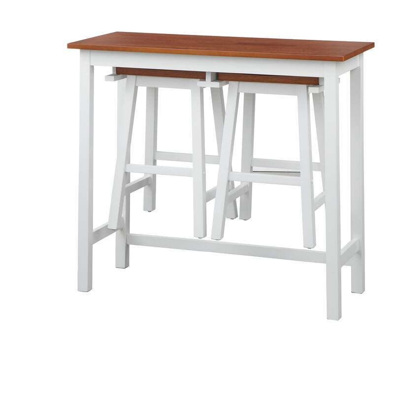 Simple Living Townsend 3-Piece Counter Height Table and Stool Set