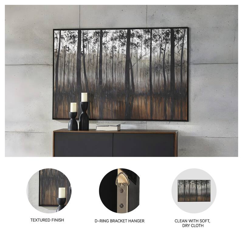 Philyra Silver Tinted Tree Wall Art