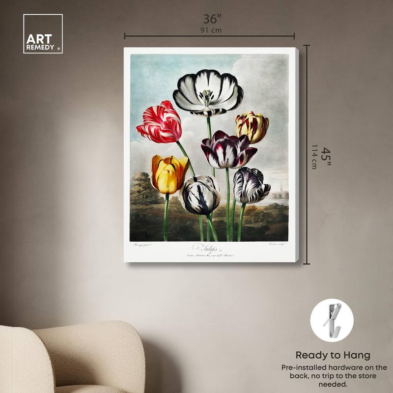 Tulips 1807 Canvas by Art Remedy, Gallery Wrapped
