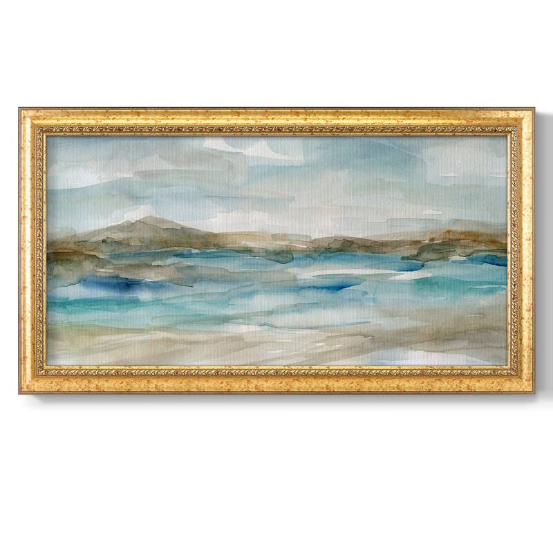 Peaceful Beach II Premium Framed Canvas- Ready to Hang