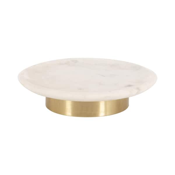 slide 2 of 10, Kate and Laurel Sevienne Round Tray. - 10" Diameter 10" Diameter - Gold