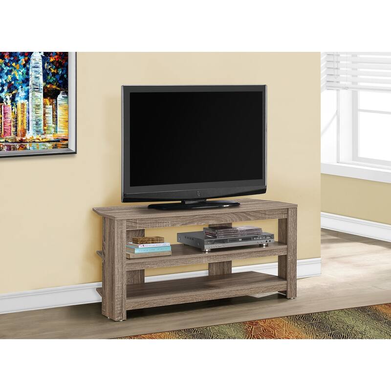 42" Modern TV Stand with Open Shelves, Media Entertainment Console, Perfect for Living Room, Bedroom, or Den