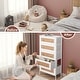 preview thumbnail 30 of 32, 5-Drawer Chest Dresser Closet PE Wicker Rattan Storage Tower Organizer