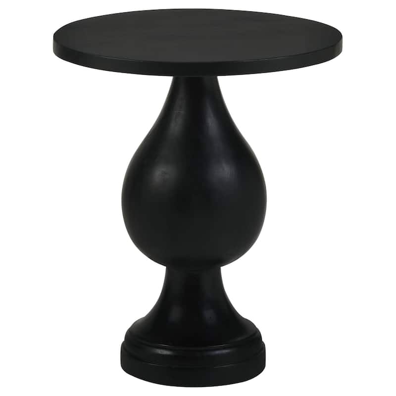 Stain Pedestal Accent Table