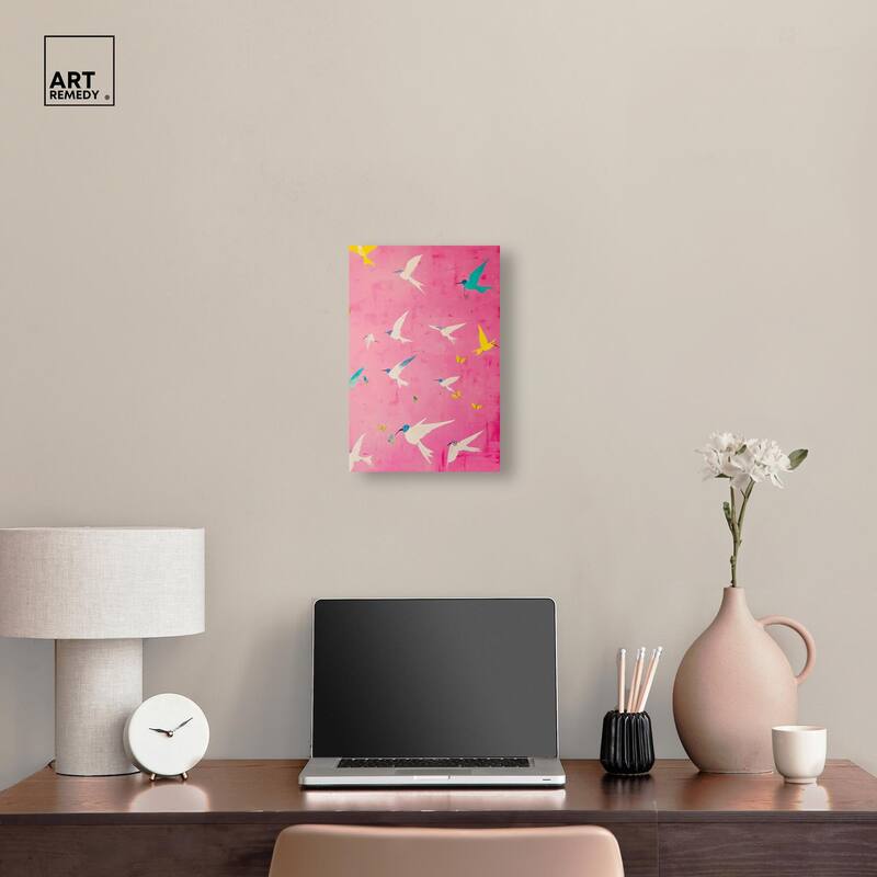 Soaring Sorbet Canvas by Art Remedy, Gallery Wrapped