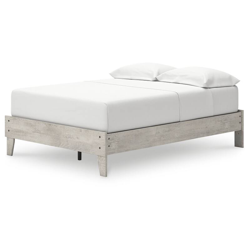 Signature Design by Ashley Shawburn White Platform Bed