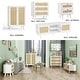 preview thumbnail 17 of 19, Anmytek Modern 2-Door Rattan Buffet Sideboard Kitchen Storage Cabinet for Living Room