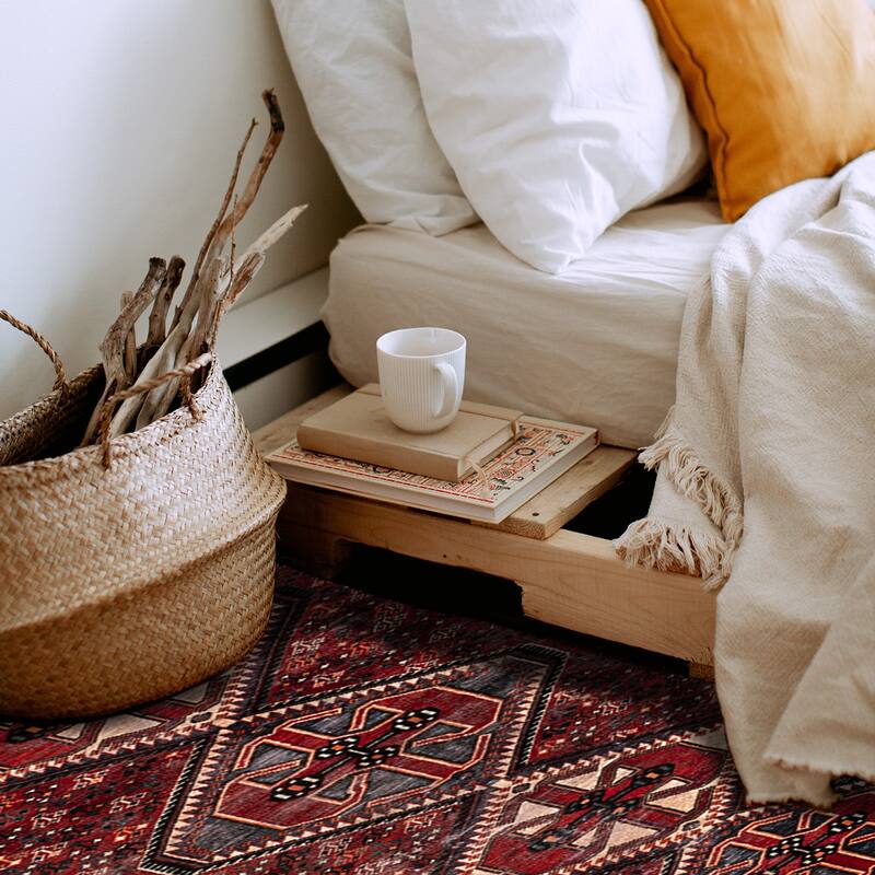 ECARPETGALLERY Hand-knotted Konya Anatolian Red Wool Rug - 5'1 x 10'1