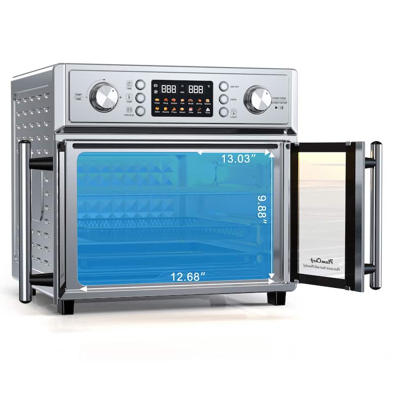 Anmytek 26QT Large Capacity French Double-Door Air Fryer Convection Toaster Oven - 1700W 7-in-1 14 Presets