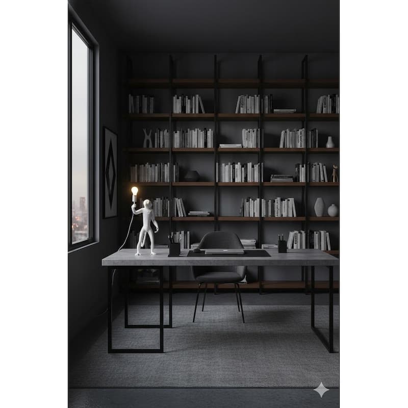 Eclectic 1-Light White Standing Resin Monkey Table Lamp