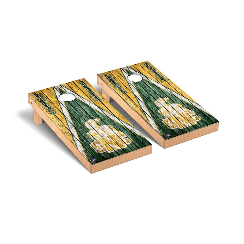 St. Norbert Green Knights Weathered Cornhole Board Set