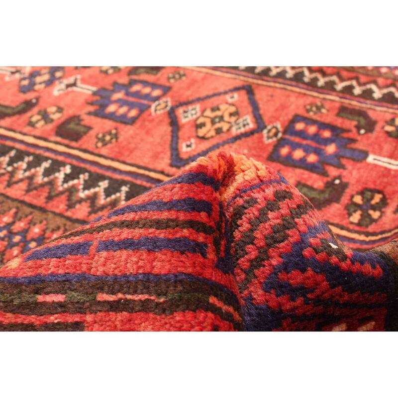 ECARPETGALLERY Hand-knotted Andelz Dark Red Wool Rug - 3'10 x 8'4