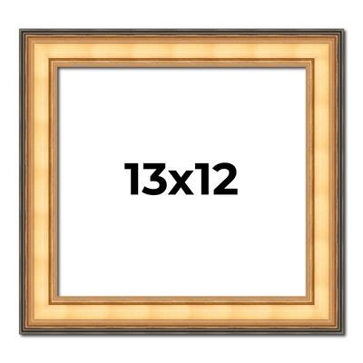 13x12 Frame Gold Plein Aire Solid Wood Picture Frame Width 2 Inches |
