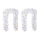 Option Set of 2 "6ft Garland" with White Pine