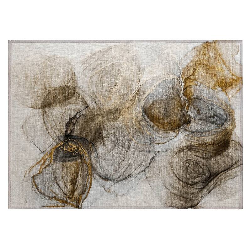Varo Contemporary Abstract Weather Resistant Classic Meets Modern Outdoor Rug