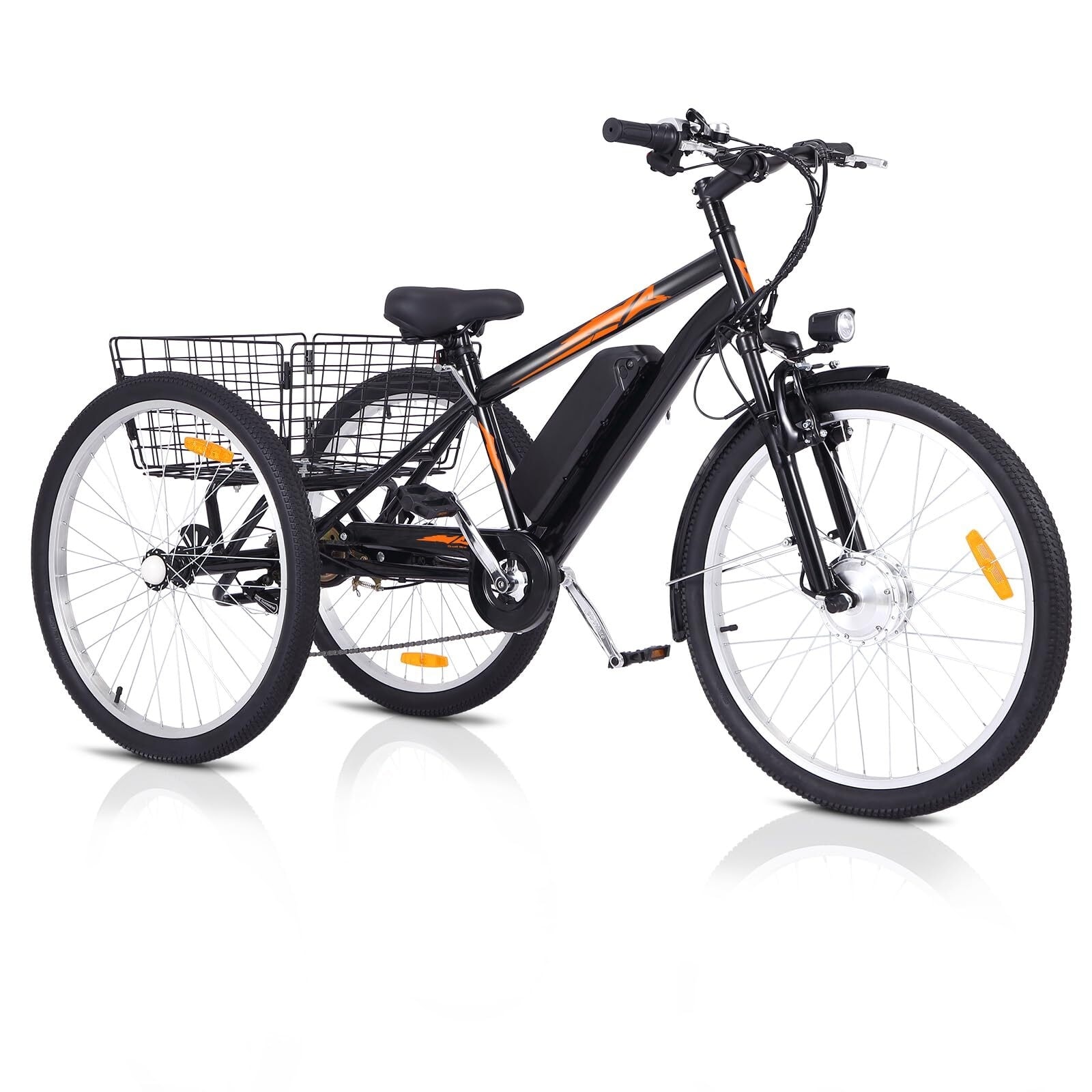Three wheel online battery bike