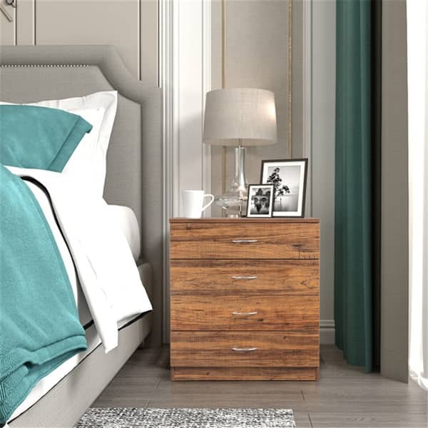 MDF Wood Simple 4Drawer Dresser Vintage Color Bed Bath & Beyond 36722914