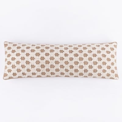 Combs Pillow, X Long Bolster - Natural