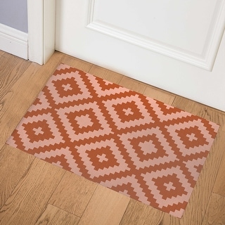 KILIM TARGET CORAL Doormat By Kavka Designs - Bed Bath & Beyond - 31257483