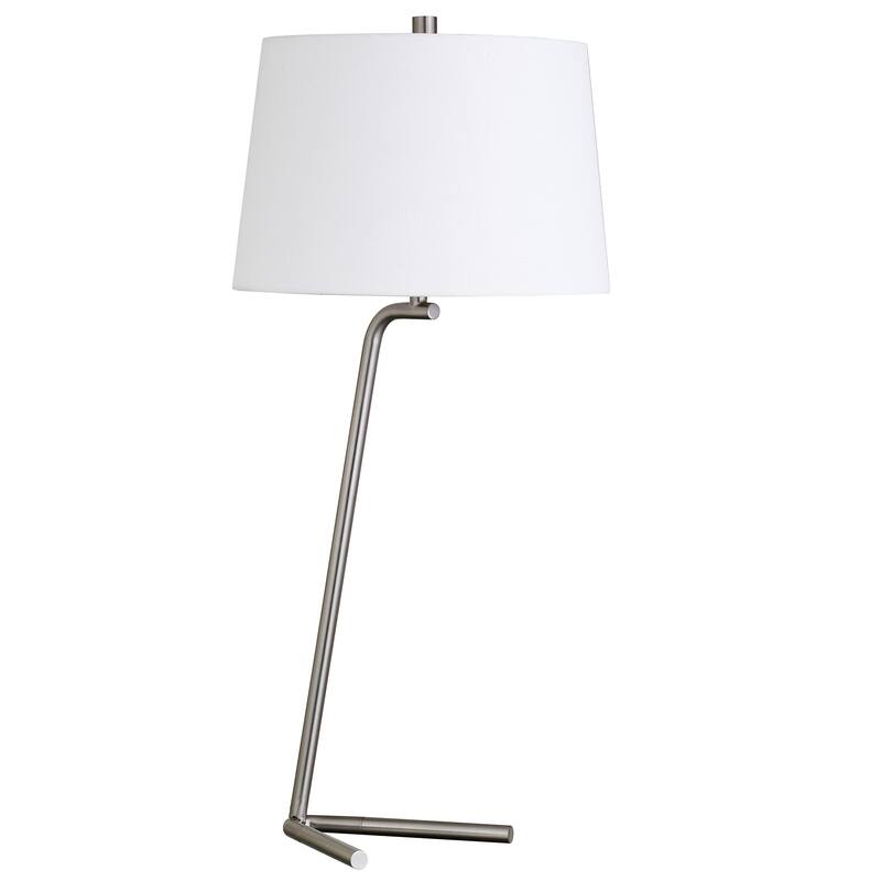 Markos 28.5" Tall Tilted Table Lamp with Fabric Shade