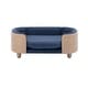 preview thumbnail 23 of 29, Velvet Cushion Chair With Solid Wood legs and Bent Wood Back/Pet Sofa
