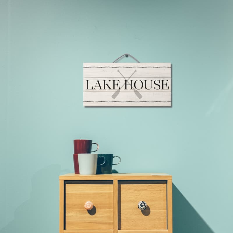Wood Pallet Hanging Sign - Lake House