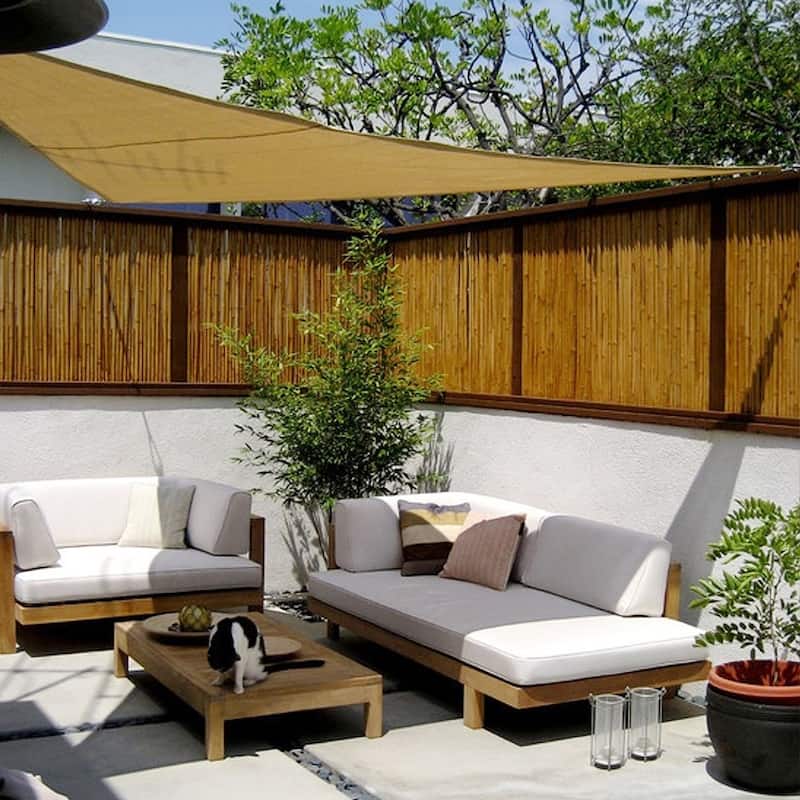 Natural Bamboo Fencing Rolled Fence Panel Patio Privacy Screen